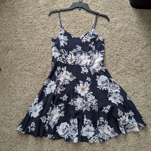 Old navy slip dress grey floral